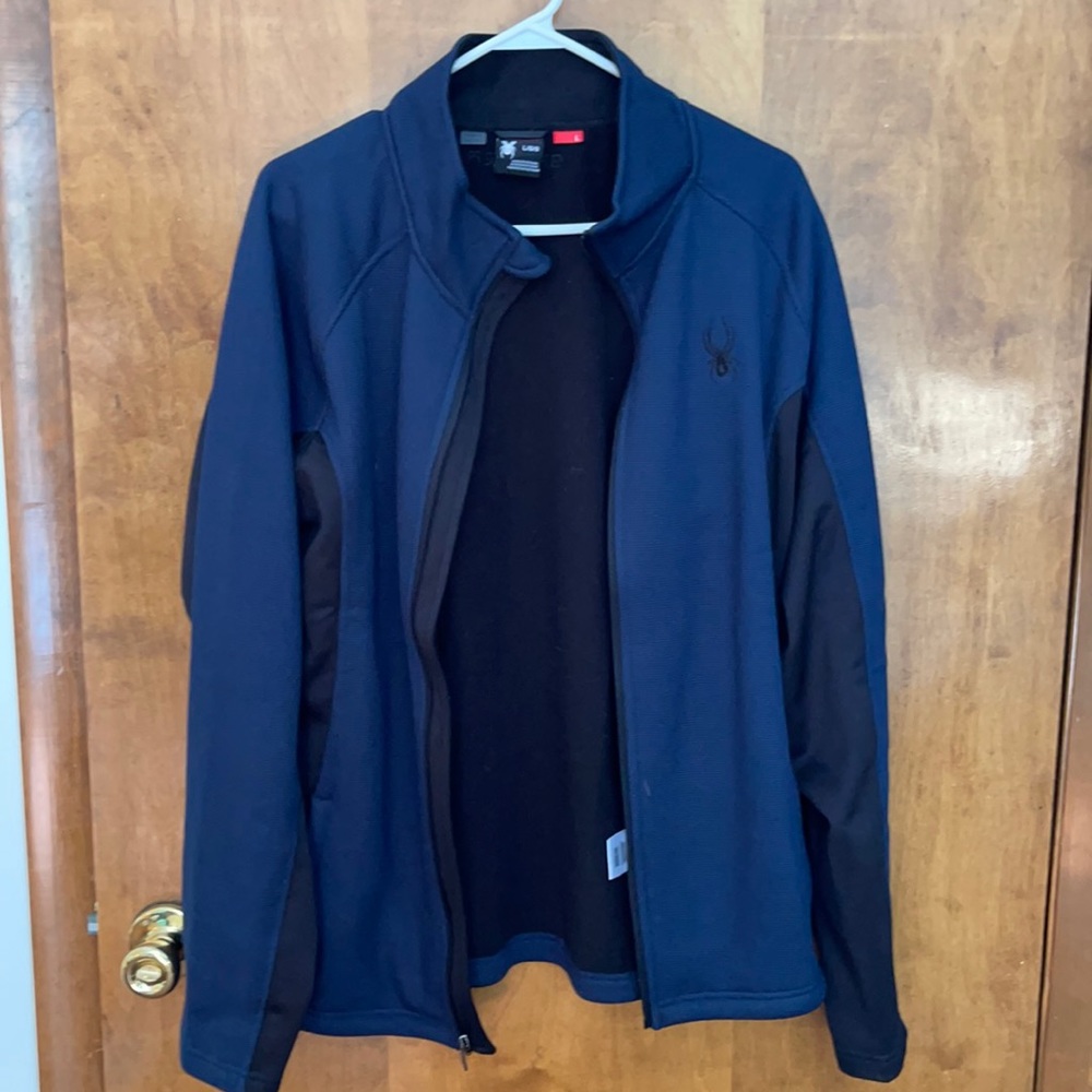 Spyder half zip blue sweater